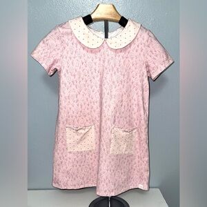 Sweet Honey Bunny print dress with Peter Pan collar. Size 10